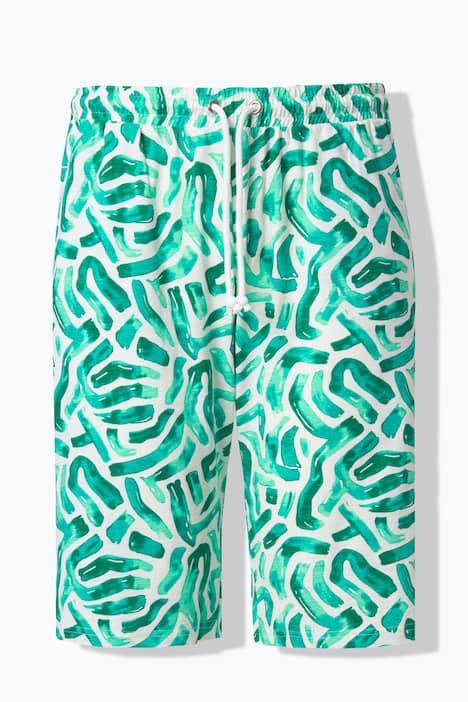 Short en jersey de coton bio, jambe large et taille élastique