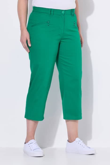 Jean Mony 7/8, taille élastique, poches zippées