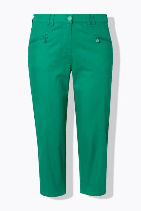 Jean Mony 7/8, taille élastique, poches zippées