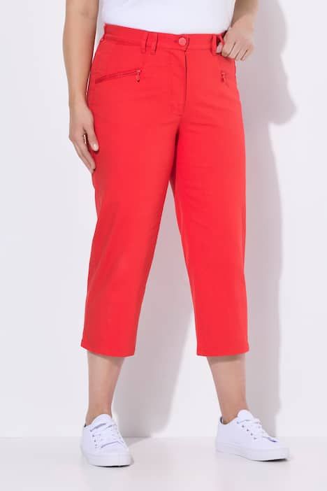 Jean Mony 7/8, taille élastique, poches zippées