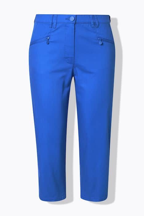 Jean Mony 7/8, taille élastique, poches zippées