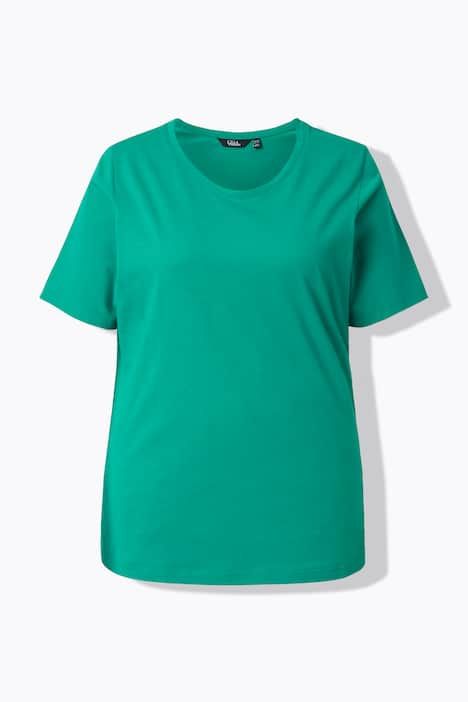 T-shirts en lot de 2, uni/rayures, décolleté en V et manches courtes