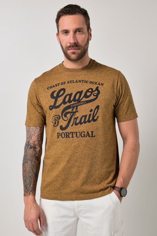 T-shirt JP 1880, imprimé et manches courtes - jusqu'au 8 XL