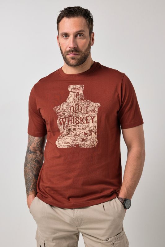 T-shirt JP 1880, imprimé et manches courtes - jusqu'au 8 XL