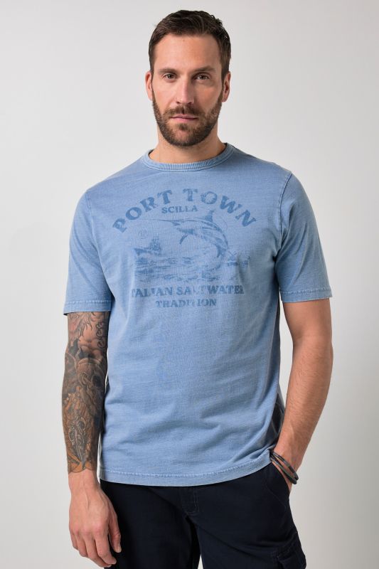 T-shirt JP 1880, imprimé et manches courtes - jusqu'au 8 XL