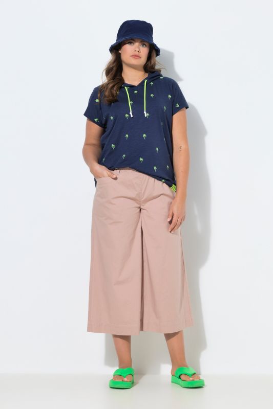 Jupe-culotte, jambe 3/4 et bande élastique