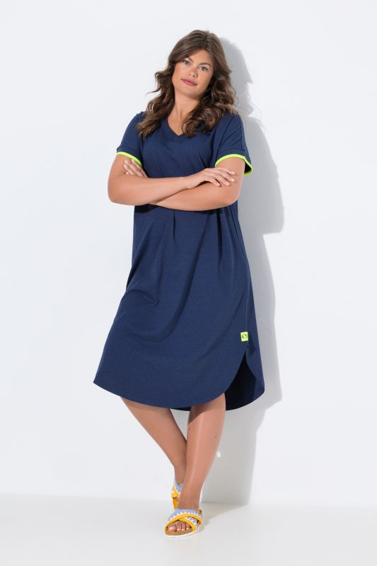 Robe t-shirt avec décolleté en V, OEKO-TEX MIG