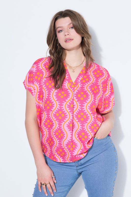 Chemisier oversize, imprimé