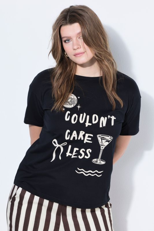 T-shirt oversize, motif et message
