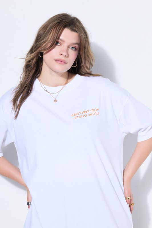 T-shirt oversize, grand imprimé XL au dos