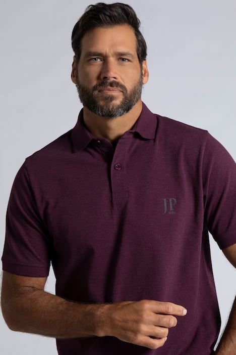 Lot de 2 polos, collection Basic - coton piqué, peigné