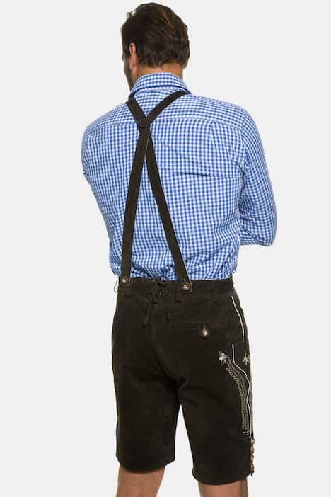 Pantalon de costume traditionnel bavarois JP 1880, cuir véritable et broderies
