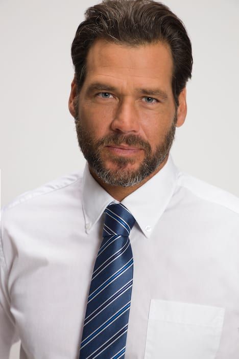 Cravate en soie à rayures, extra-longue, largeur 7,5 cm