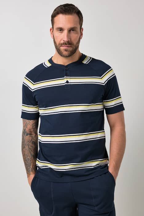 Pyjama JP 1880 deux pièces (T-shirt + short rayé), collection Homewear - jusqu'au 8 XL