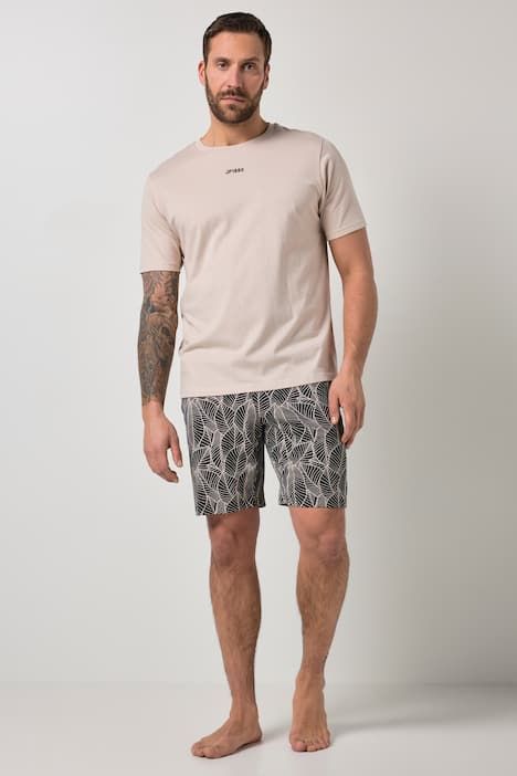 Pyjama JP 1880 deux pièces (T-shirt + short à motif), collection Homewear - jusqu'au 8 XL
