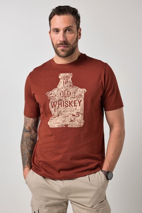 T-shirt JP 1880, imprimé et manches courtes - jusqu'au 8 XL