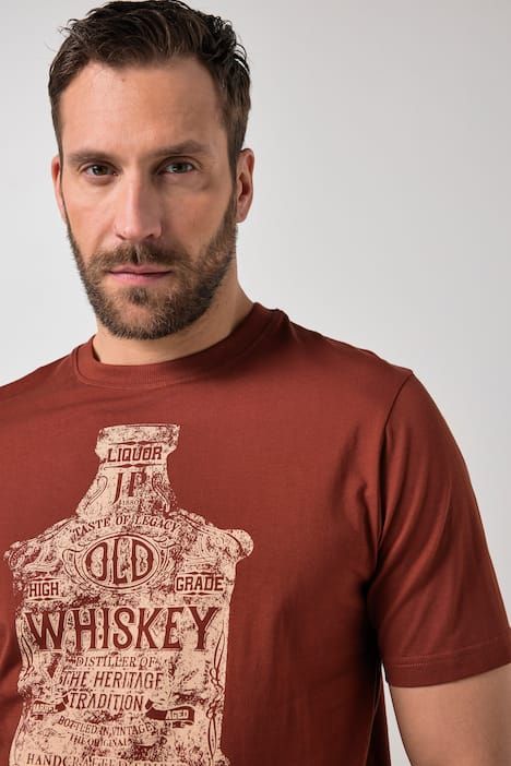 T-shirt JP 1880, imprimé et manches courtes - jusqu'au 8 XL