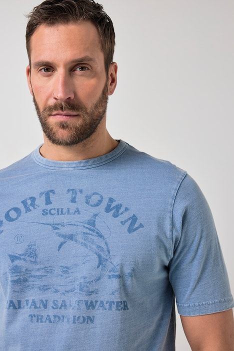 T-shirt JP 1880, imprimé et manches courtes - jusqu'au 8 XL