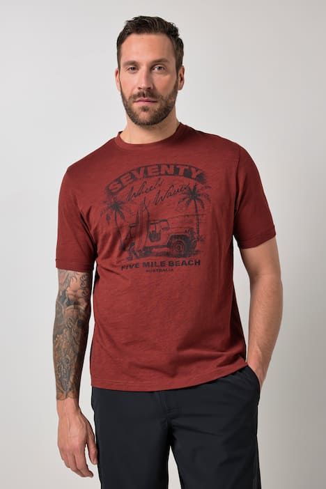 T-shirt JP 1880, imprimé et manches courtes - jusqu'au 8 XL