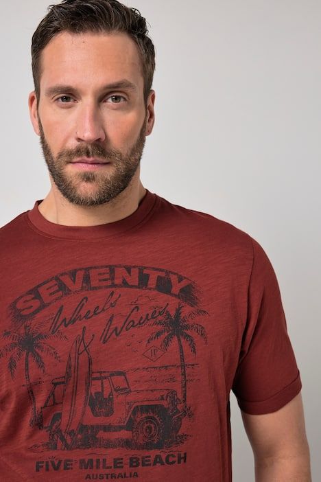 T-shirt JP 1880, imprimé et manches courtes - jusqu'au 8 XL