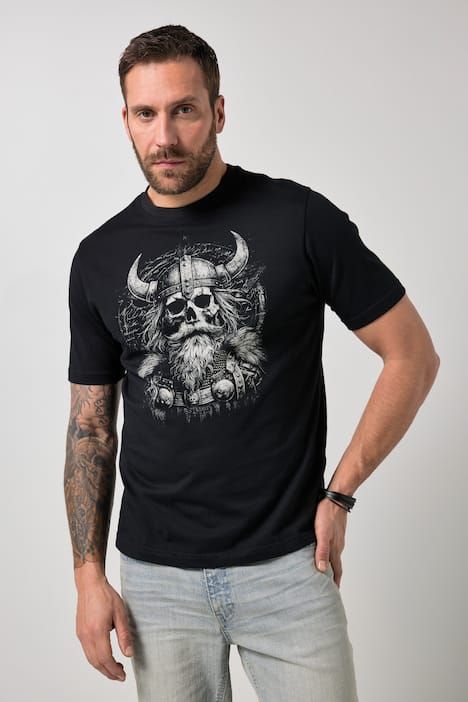 T-shirt JP 1880, imprimé et manches courtes - jusqu'au 8 XL