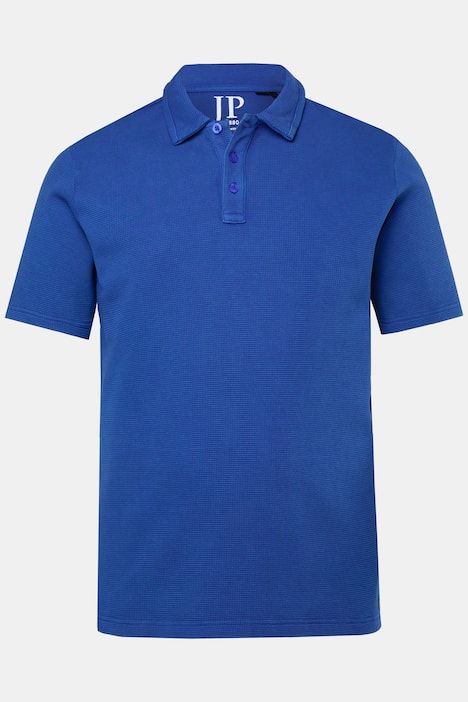 Polo JP 1880 à manches courtes, tissu gaufré, style vintage - jusqu'au 8 XL