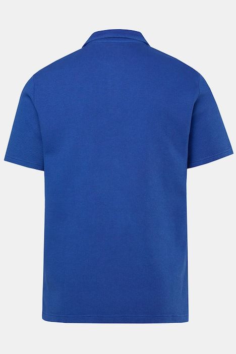 Polo JP 1880 à manches courtes, tissu gaufré, style vintage - jusqu'au 8 XL