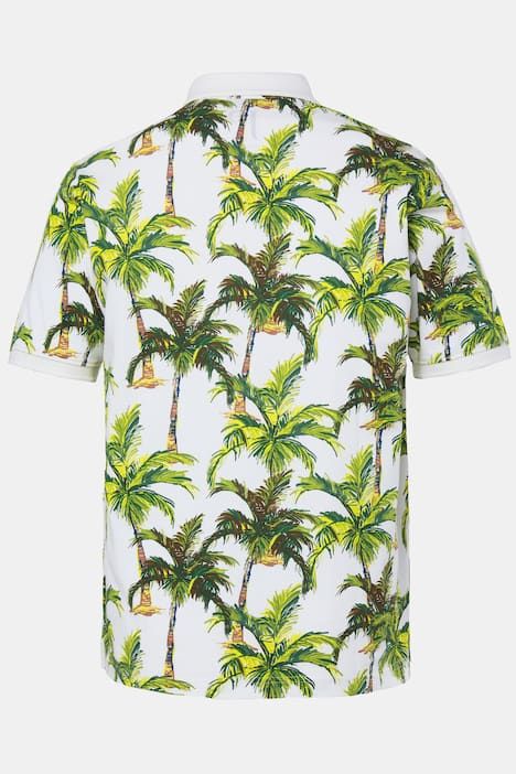Polo JP 1880 en tissu piqué, manches courtes et imprimé all-over - jusqu'au 8 XL