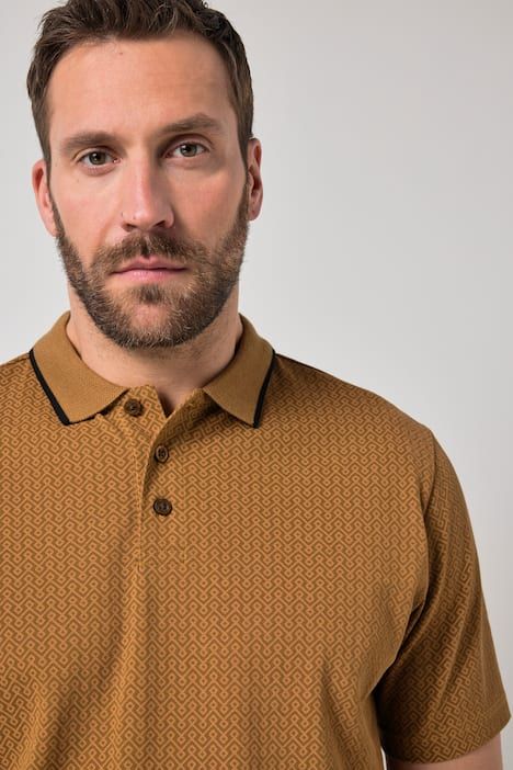 Polo JP1880 à manches courtes, maille piquée et micro-imprimé - jusqu'au 8 XL