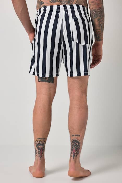 Short de bain à rayures JP1880 finition FLEXNAMIC®, collection Beachwear, taille élastique et sac de rangement - jusqu'au 8 XL