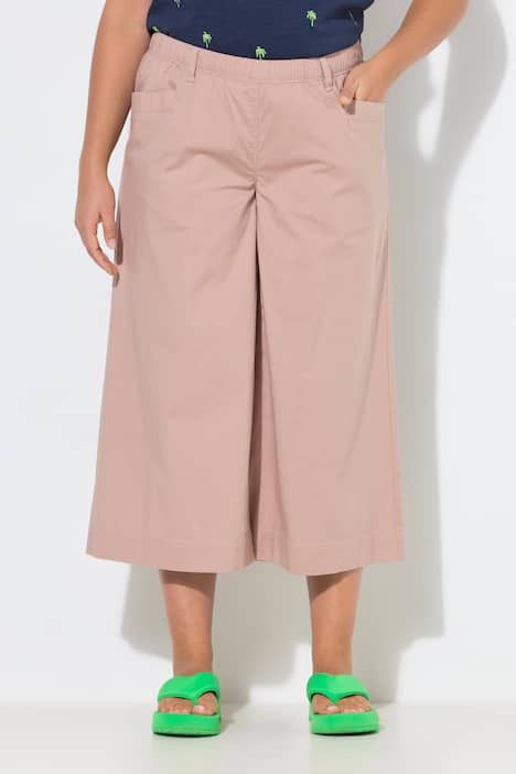 Jupe-culotte, jambe 3/4 et bande élastique