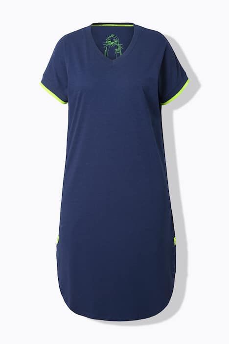 Robe t-shirt avec décolleté en V, OEKO-TEX MIG