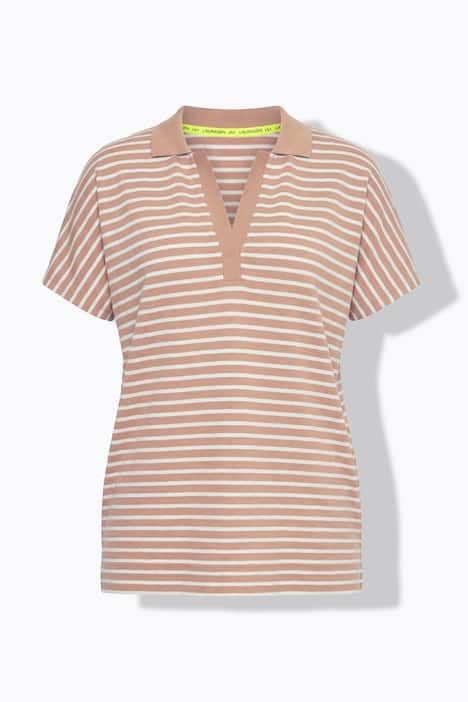 Polo rayé à col polo et manches 1/2