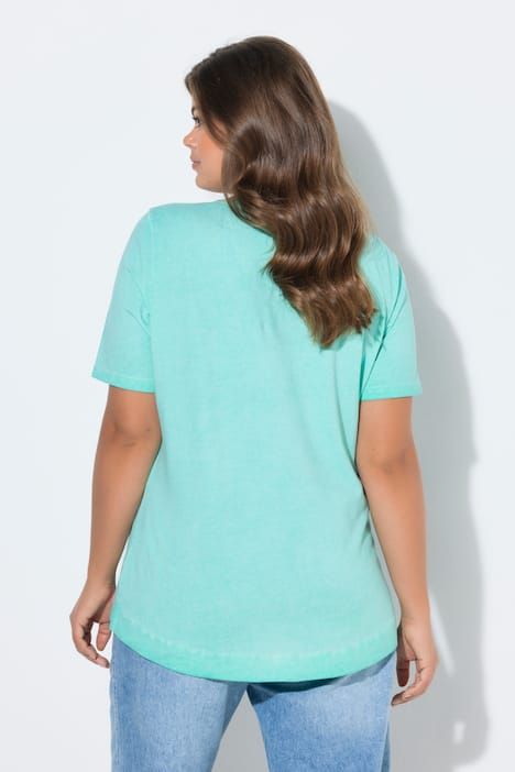 T-shirt, manches 1/2, col rond, imprimé