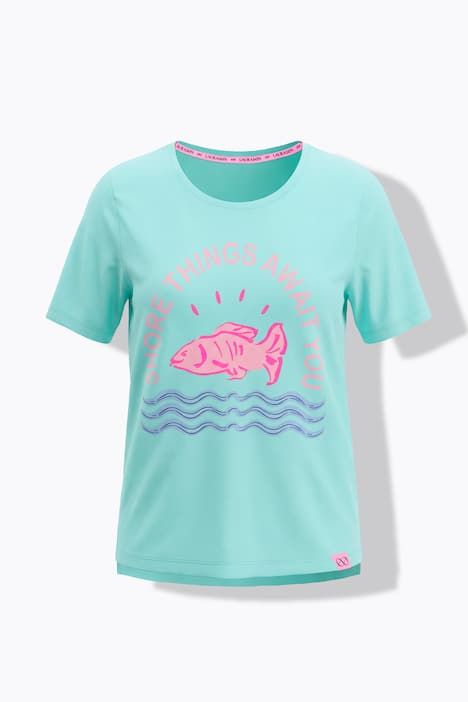 T-shirt, manches 1/2, col rond, imprimé