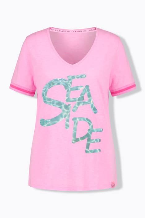 T-shirt, col en V, manches 1/2, certifié OEKO-TEX