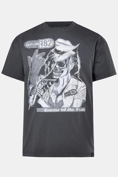 T-shirt de groupe STHUGE oversize à manches courtes, imprimé Blink 182 et look vintage, jusqu'au 8 XL