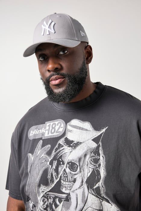 T-shirt de groupe STHUGE oversize à manches courtes, imprimé Blink 182 et look vintage, jusqu'au 8 XL