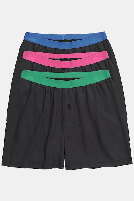 Caleçons STHUGE, lot de 3. Finition FLEXLASTIC®, label OEKO-TEX - jusqu'au 8 XL