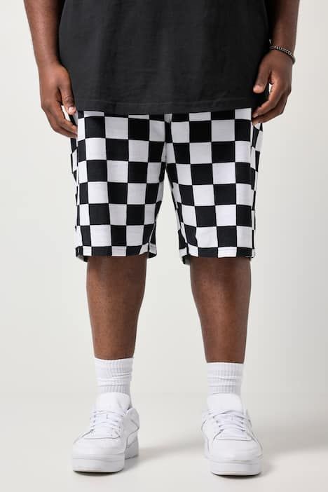 Bermuda STHUGE en tissu éponge, motif et taille élastique - jusqu'au 8 XL