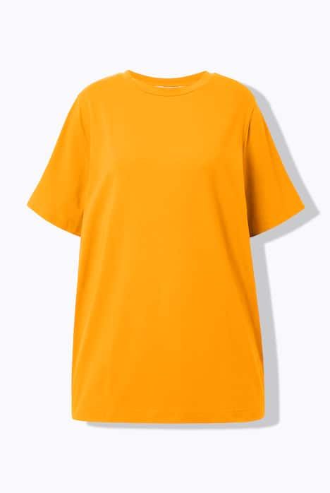 T-shirt long à col rond et manches courtes