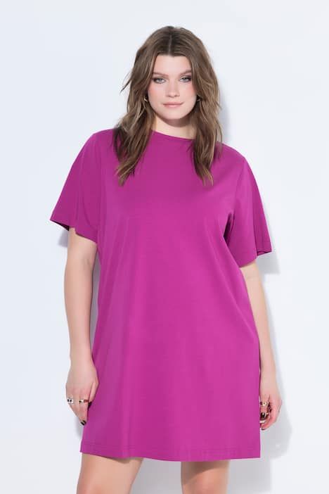 T-shirt oversized ultra-long à col rond et manches courtes