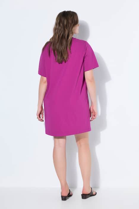 T-shirt oversized ultra-long à col rond et manches courtes