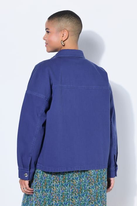 Chemisier en jean oversize, 3 poches