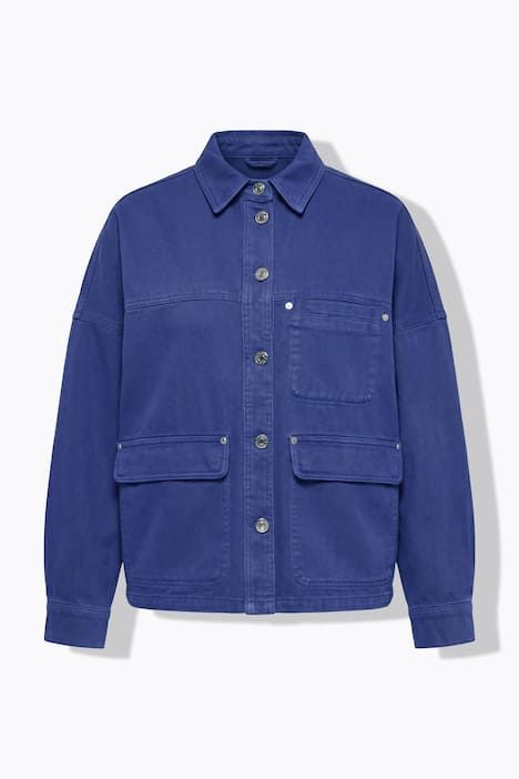 Chemisier en jean oversize, 3 poches