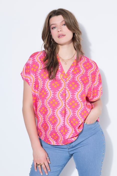 Chemisier oversize, imprimé