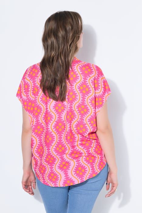 Chemisier oversize, imprimé