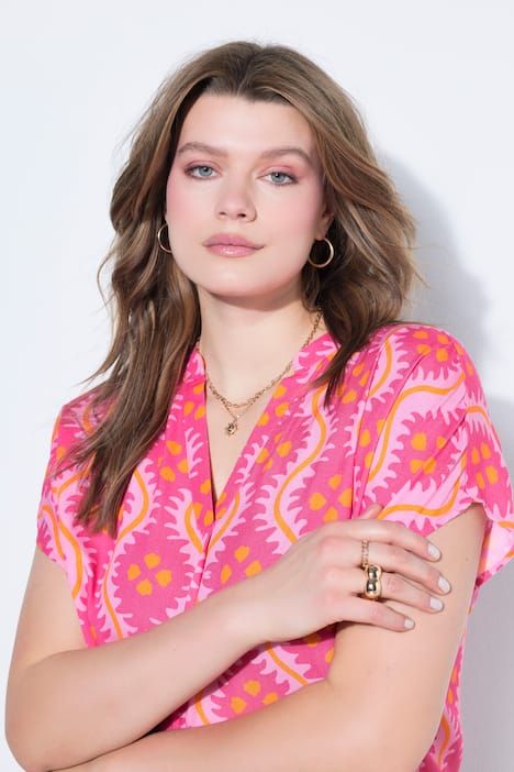 Chemisier oversize, imprimé