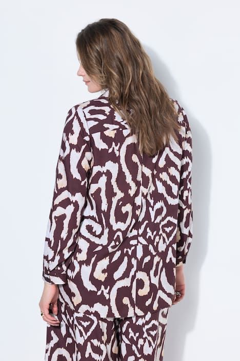 Chemisier droit, imprimé intégral