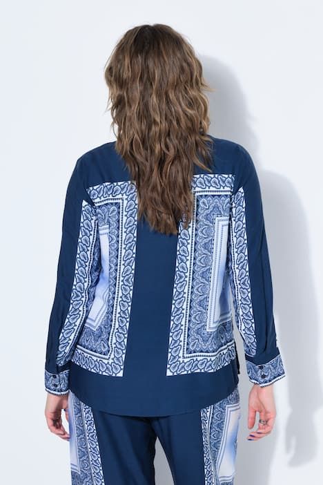 Chemisier droit, imprimé foulard